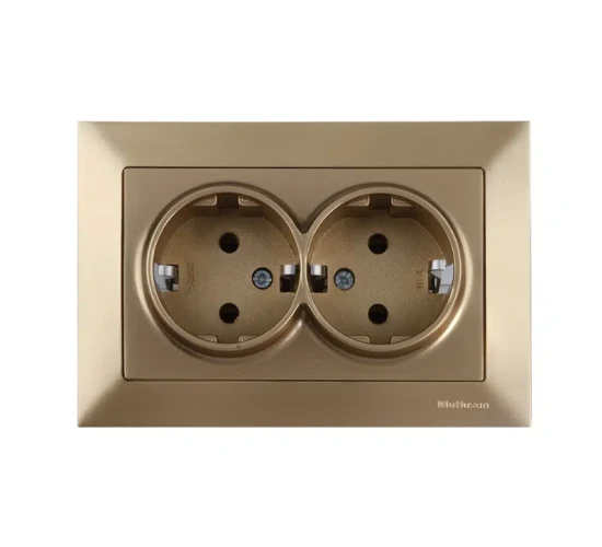 Контакт шуко двоен 16А голд Candela Mutlusan.png